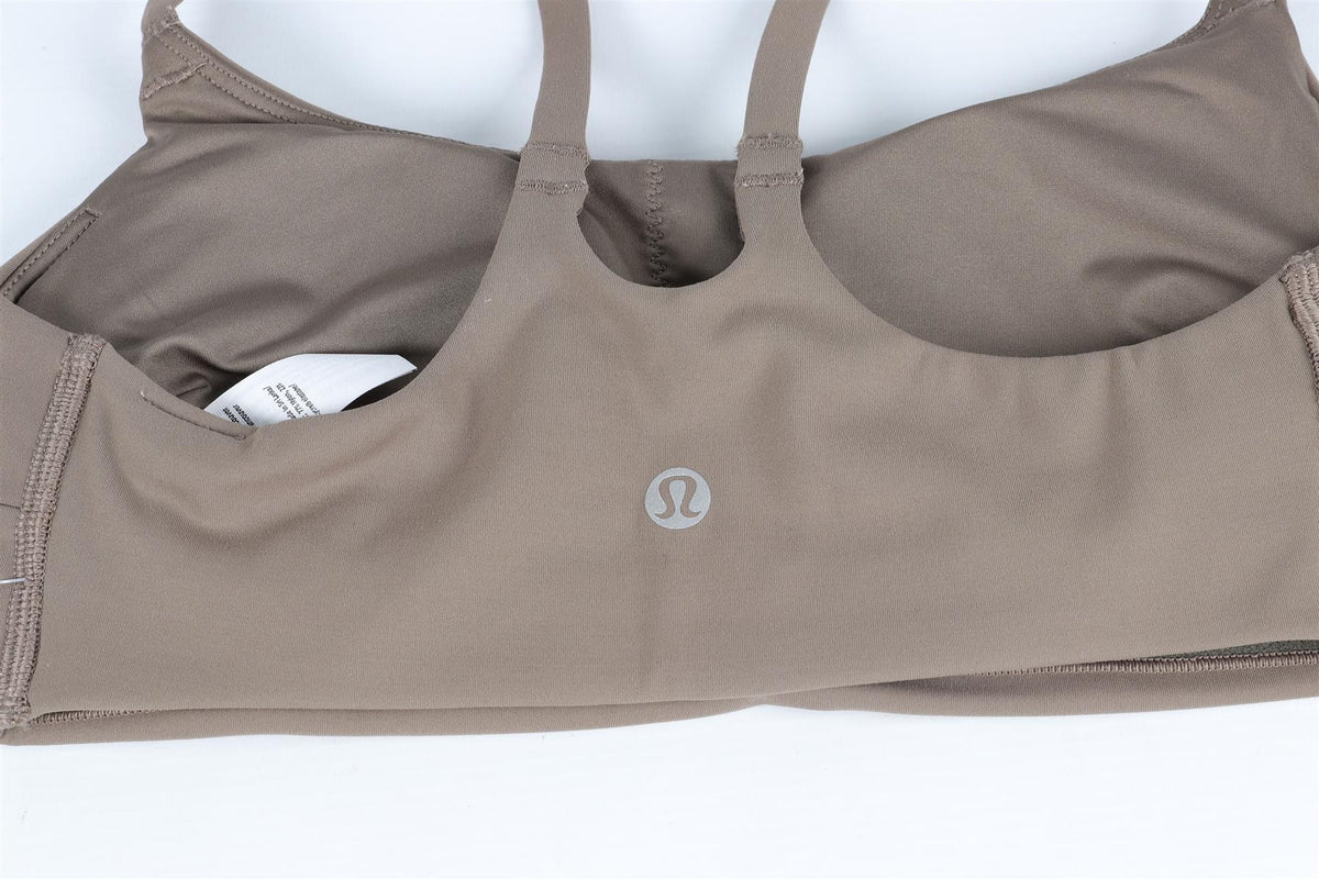 LULULEMON KHAKI SPORTS BRA US 2 UK 6