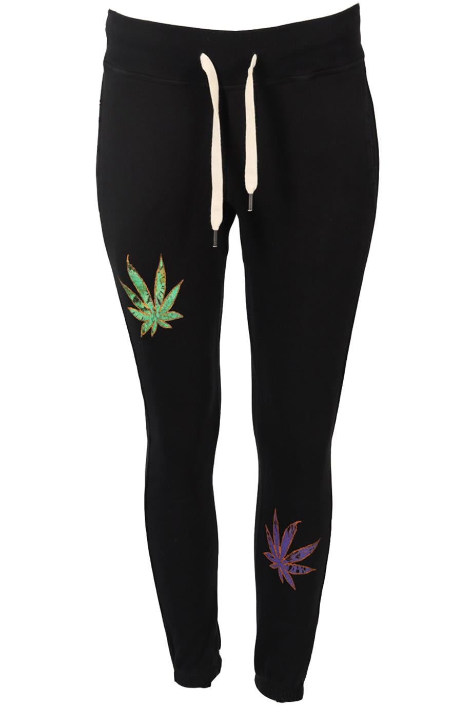 NSF + JACQUIE AICHE PRINTED COTTON TRACK PANTS XSMALL