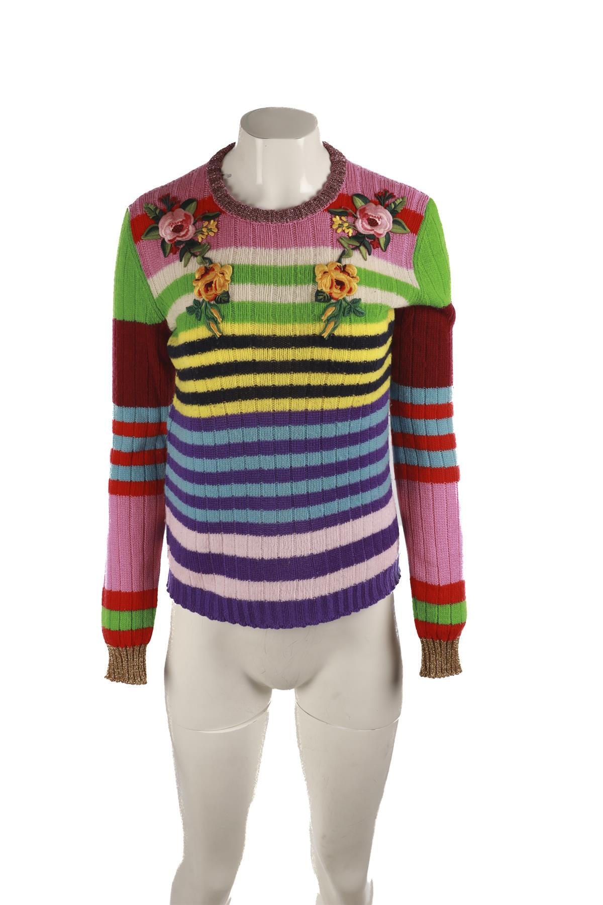 GUCCI MULTI WOOL SWEATER SMALL