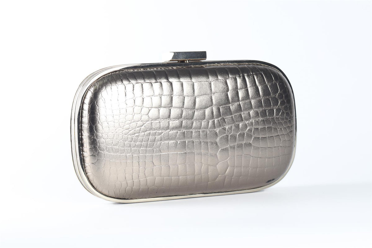 ANYA HINDMARCH GOLD LEATHER CLUTCH