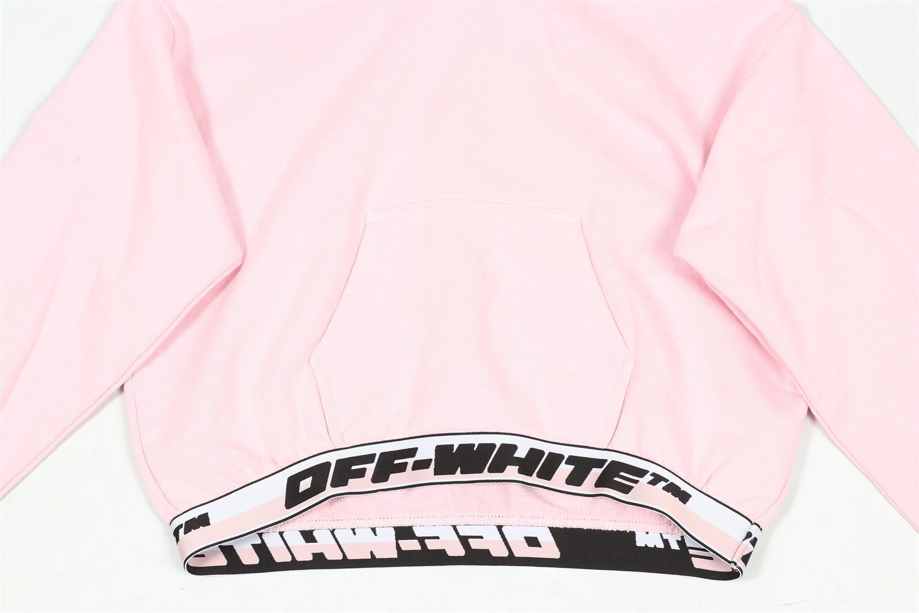 OFF-WHITE PINK KIDS GIRLS COTTON HOODIE 12 YEARS