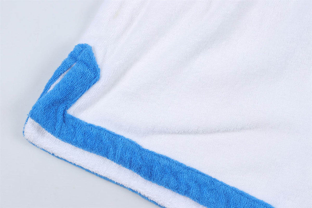 TERRY TOWELLING WHITE COTTON SHORTS MEDIUM