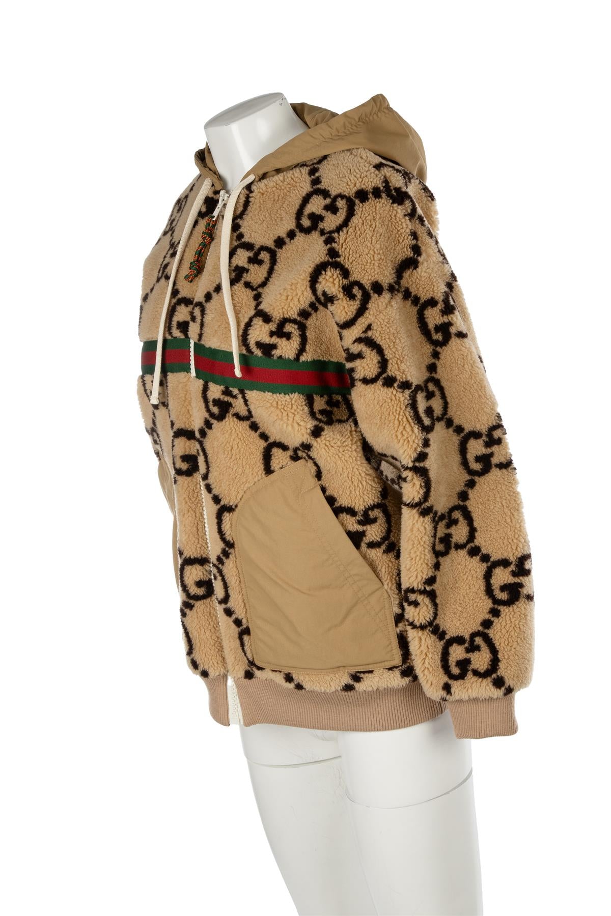 GUCCI BROWN GG WOOL JACKET SMALL