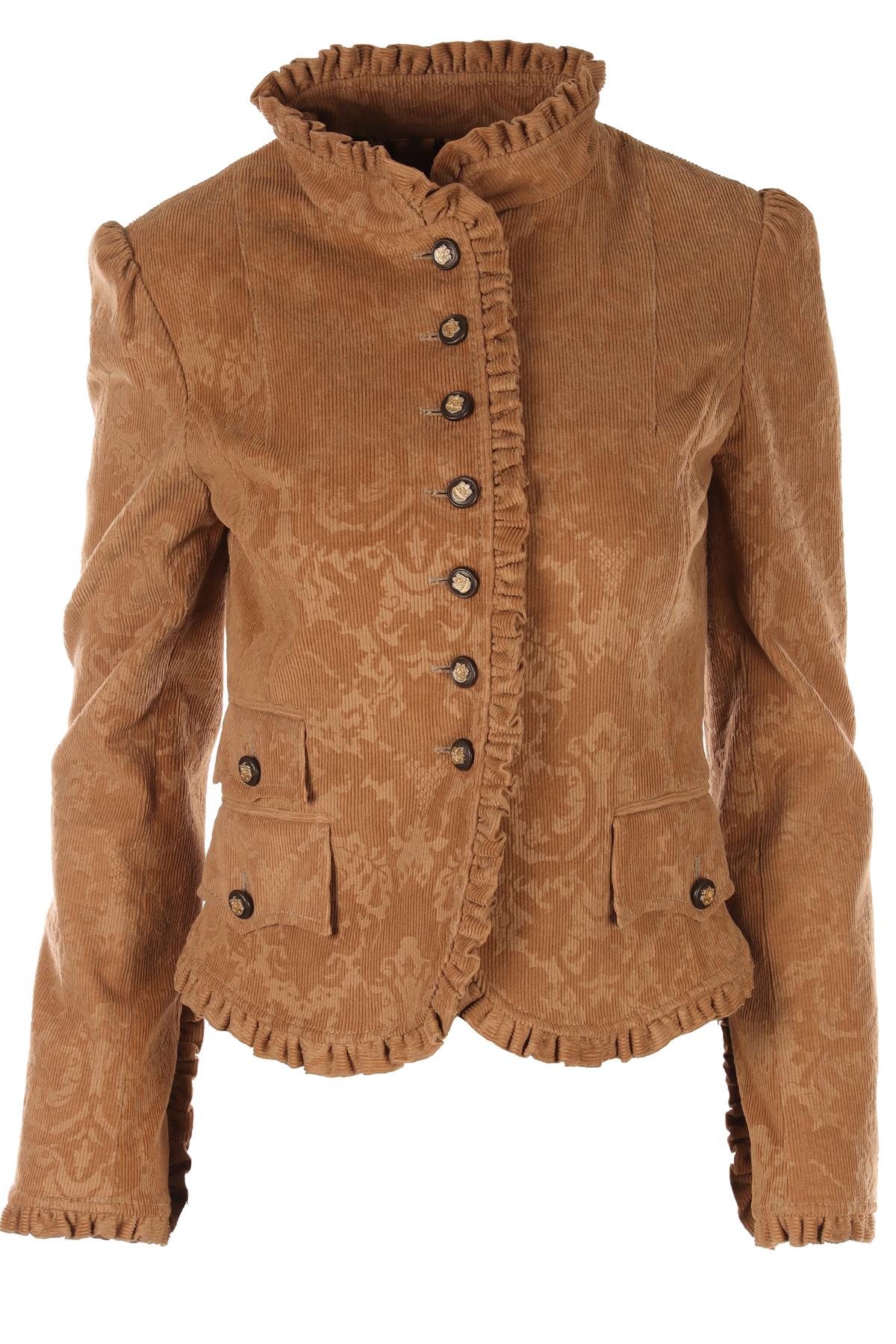DOLCE & GABBANA BROWN CORDUROY JACKET IT 40 UK 8