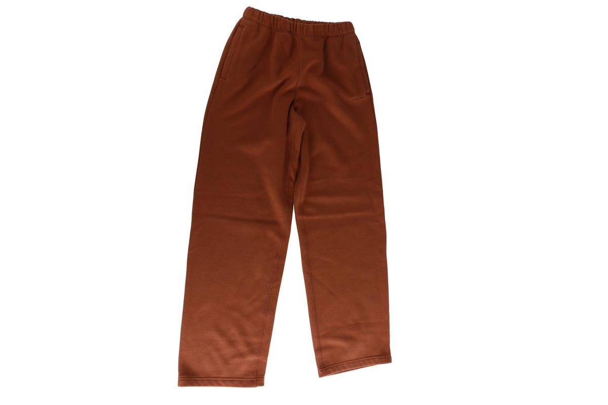 SKIMS BROWN COTTON TRACK PANTS XXSMALL