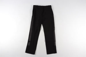 BALENCIAGA BLACK WOVEN STRAIGHT LEG TROUSERS IT 36 UK 4