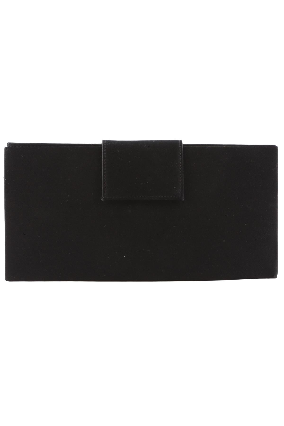 GUY LAROCHE BLACK SATIN HANDBAG