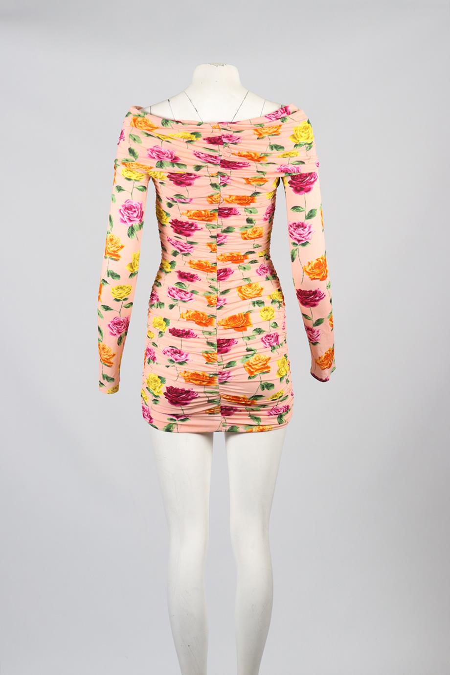 MAGDA BUTRYM FLORAL PRINT JERSEY MINI DRESS FR 36 UK 8