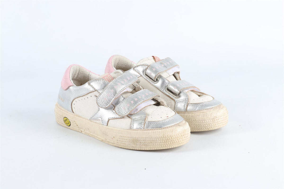 GOLDEN GOOSE DELUXE BRAND WHITE KIDS GIRLS SNEAKERS EU 27 UK 9 US 10