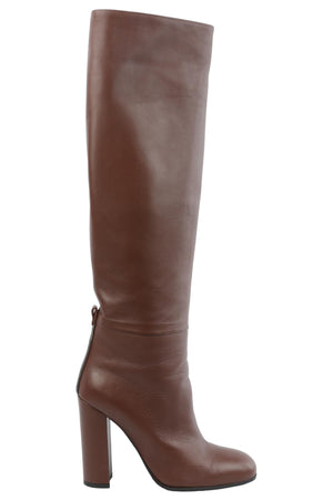 FABIANA FILIPPI BROWN LEATHER KNEE HIGH BOOTS EU 38 UK 5 US 8
