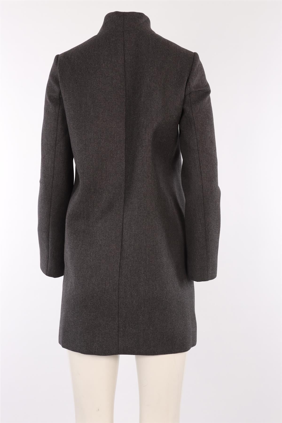 BRUNELLO CUCINELLI GREY WOOL COAT IT 40 UK 8