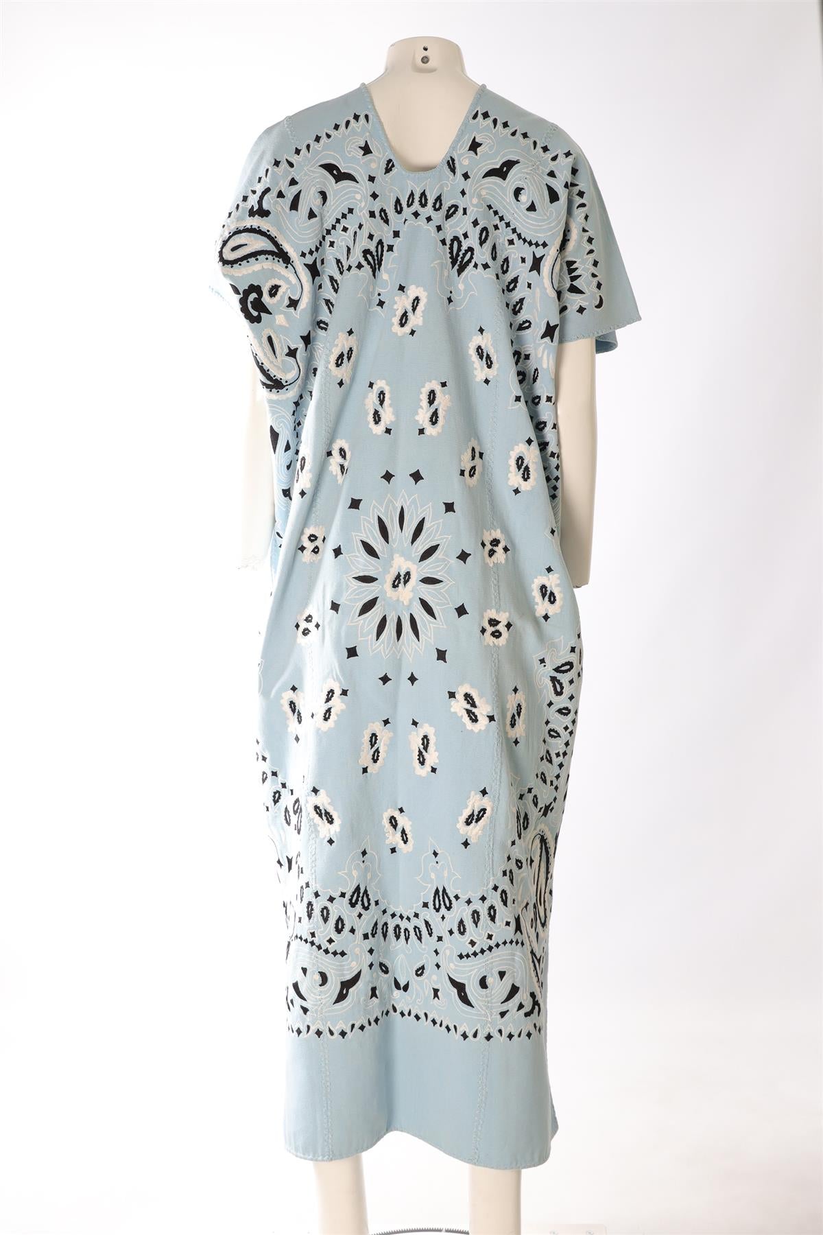 PIPPA HOLT BLUE WOVEN KAFTAN ONE SIZE