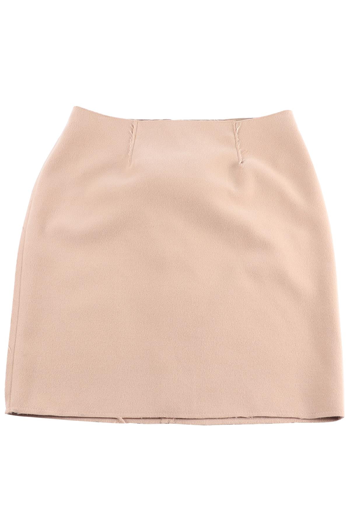 16ARLINGTON TAN FELT MINI SKIRT US 2 UK 6