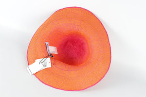 RUSLAN BAGINSKIY ORANGE STRAW HAT