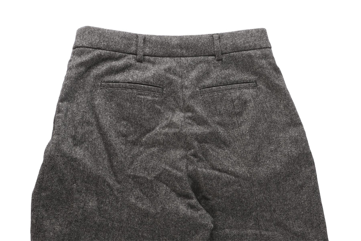 BURBERRY GREY WOOL TAPERED PANTS UK 6