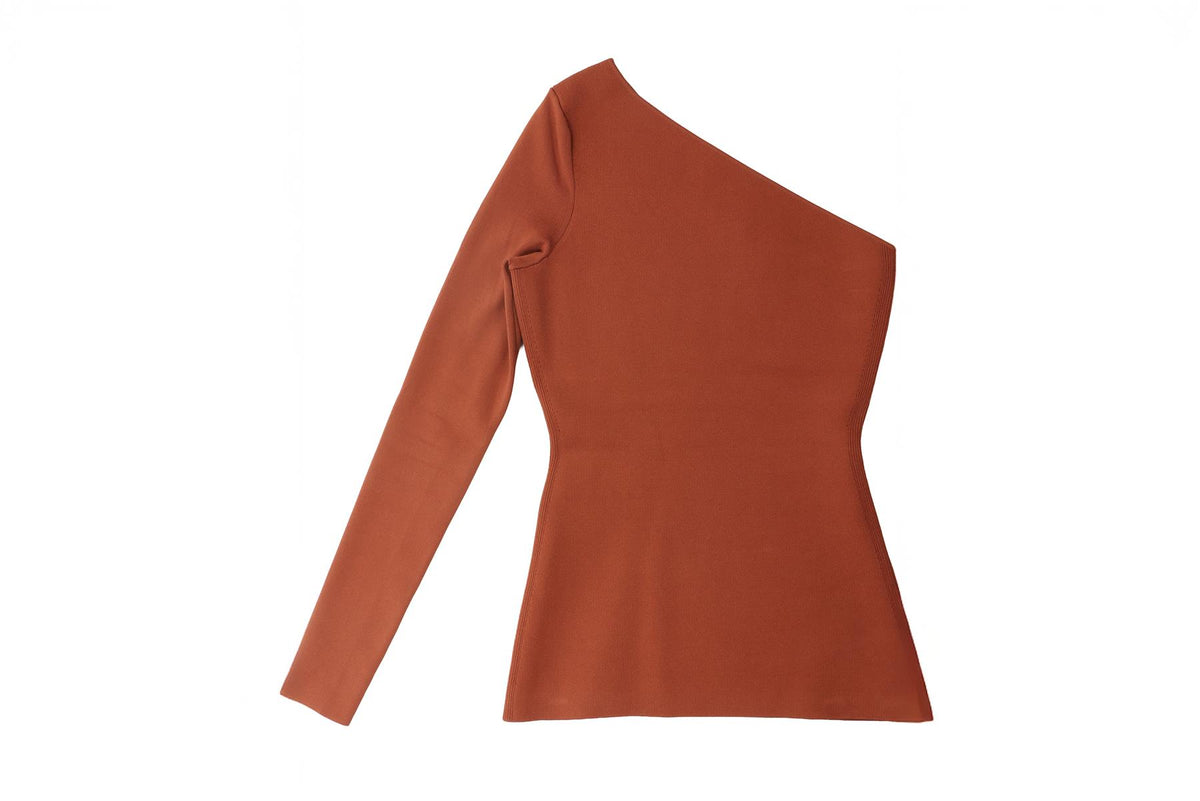 VB BODY BROWN KNIT TOP 1 UK 8