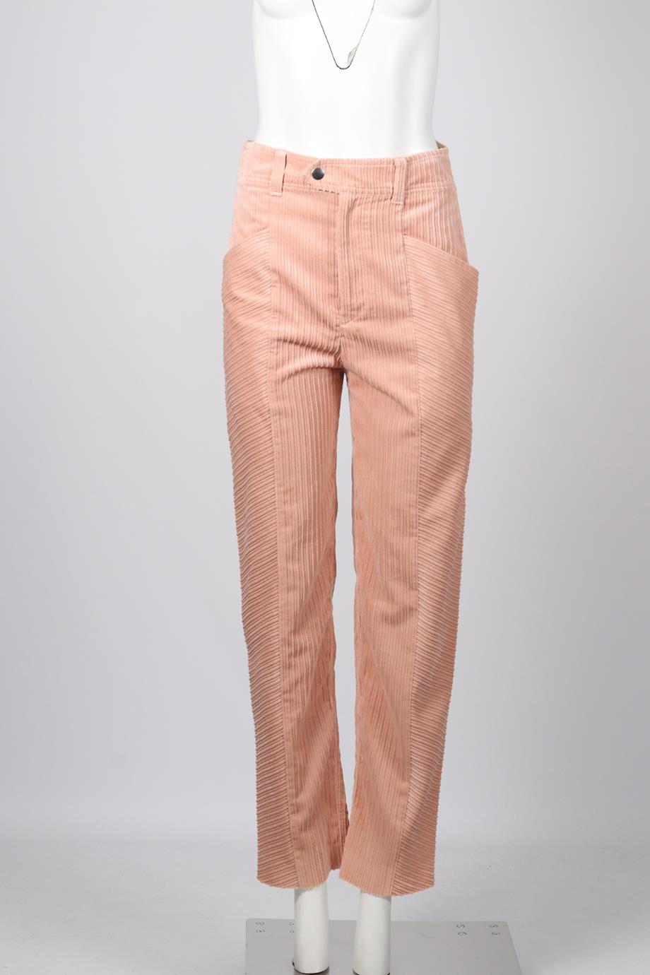 ISABEL MARANT CORDUROY STRAIGHT LEG PANTS FR 36 UK 8