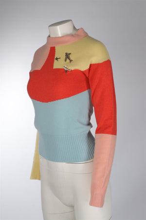 CHANEL MULTI 2008 CASHMERE JUMPER FR 38 UK 10