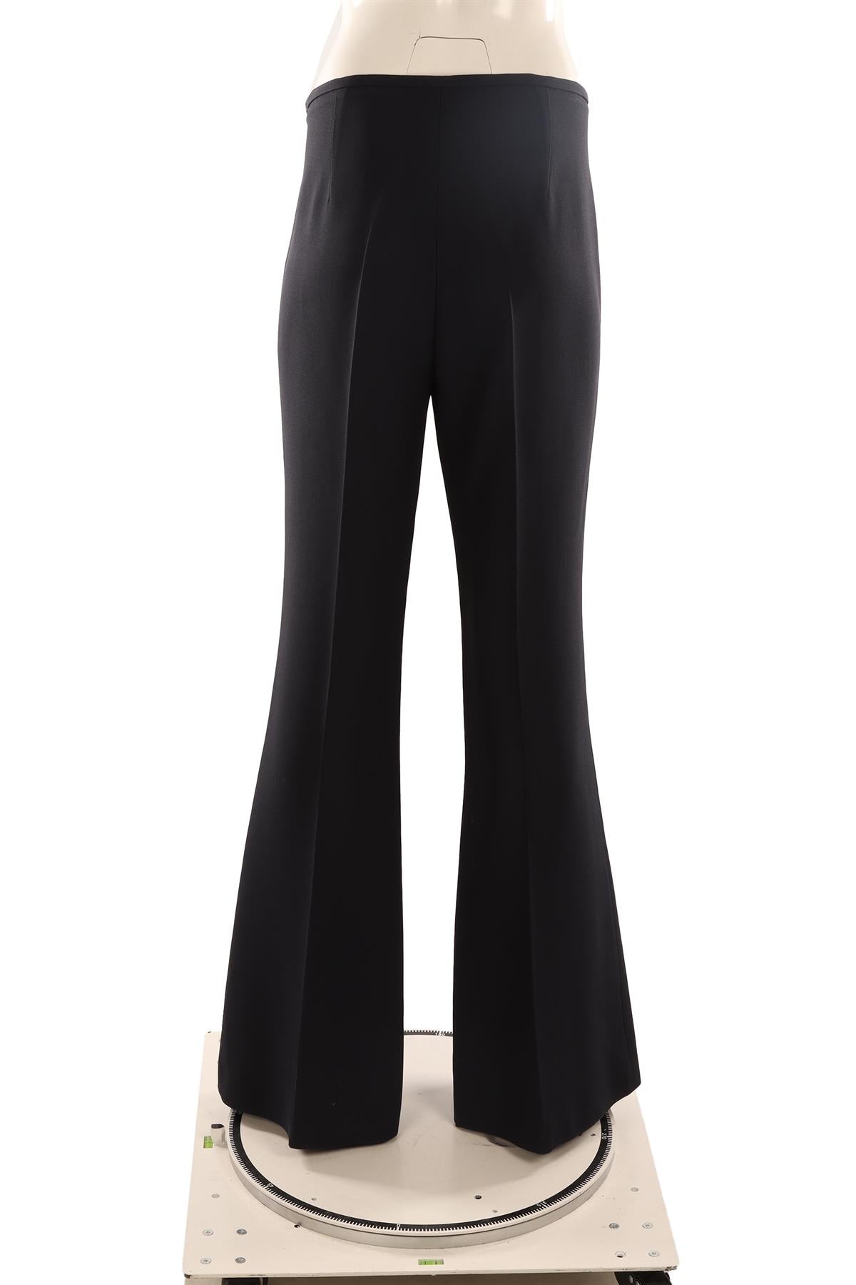 MICHAEL KORS COLLECTION NAVY CREPE WIDE LEG PANTS US 14 UK 16