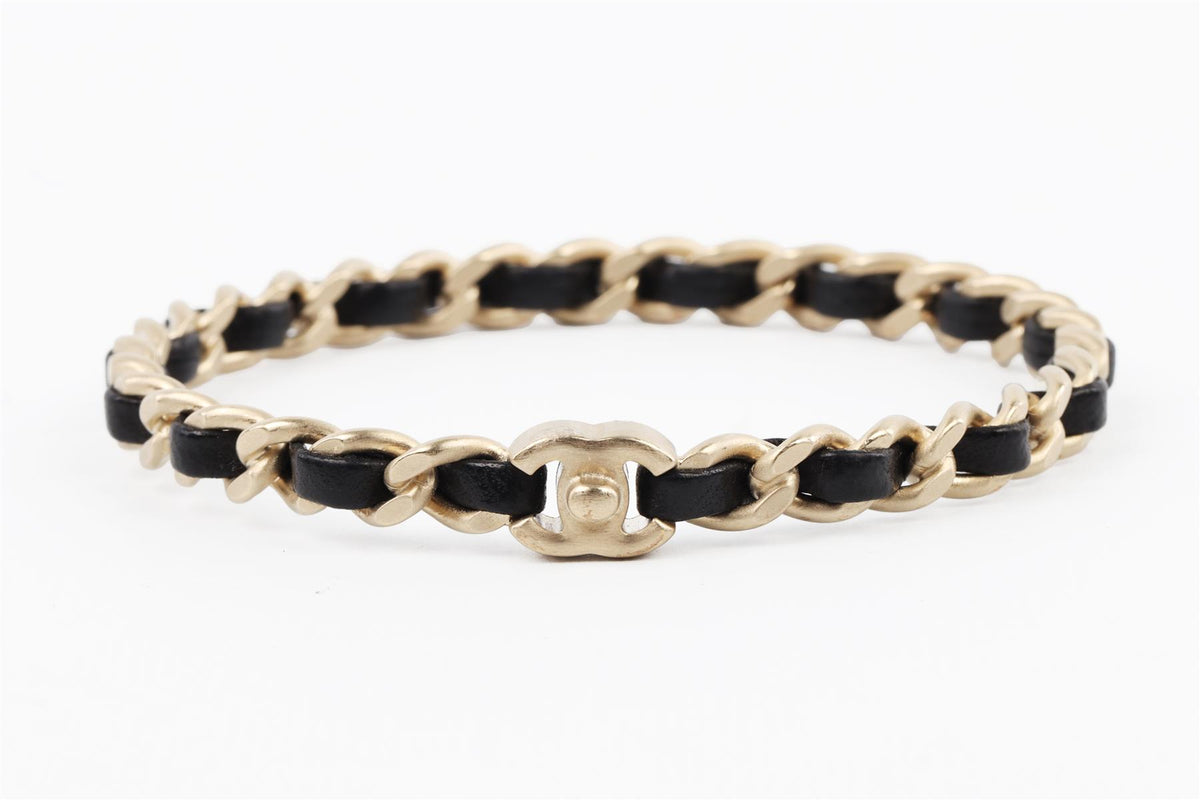CHANEL BLACK 2012 CC CHAIN BRACELET