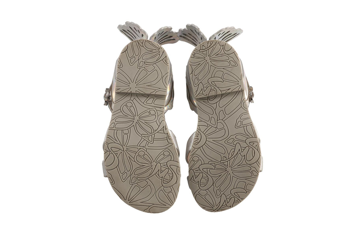 SOPHIA WEBSTER SILVER KIDS GIRLS SANDALS EU 28 UK 10 US 11
