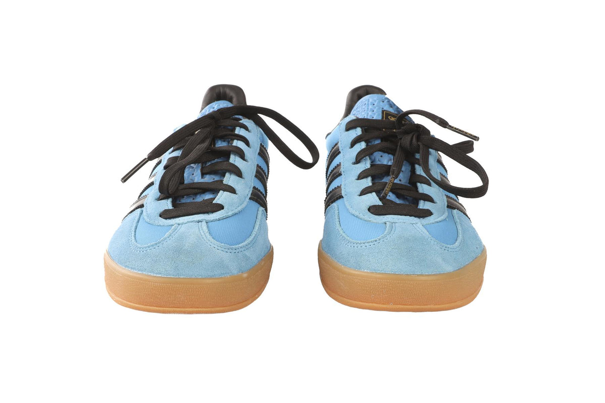 ADIDAS BLUE GAZELLE BRIGHT BLUE BLACK GUM SNEAKERS EU 38 2/3 UK 5.5 US 7
