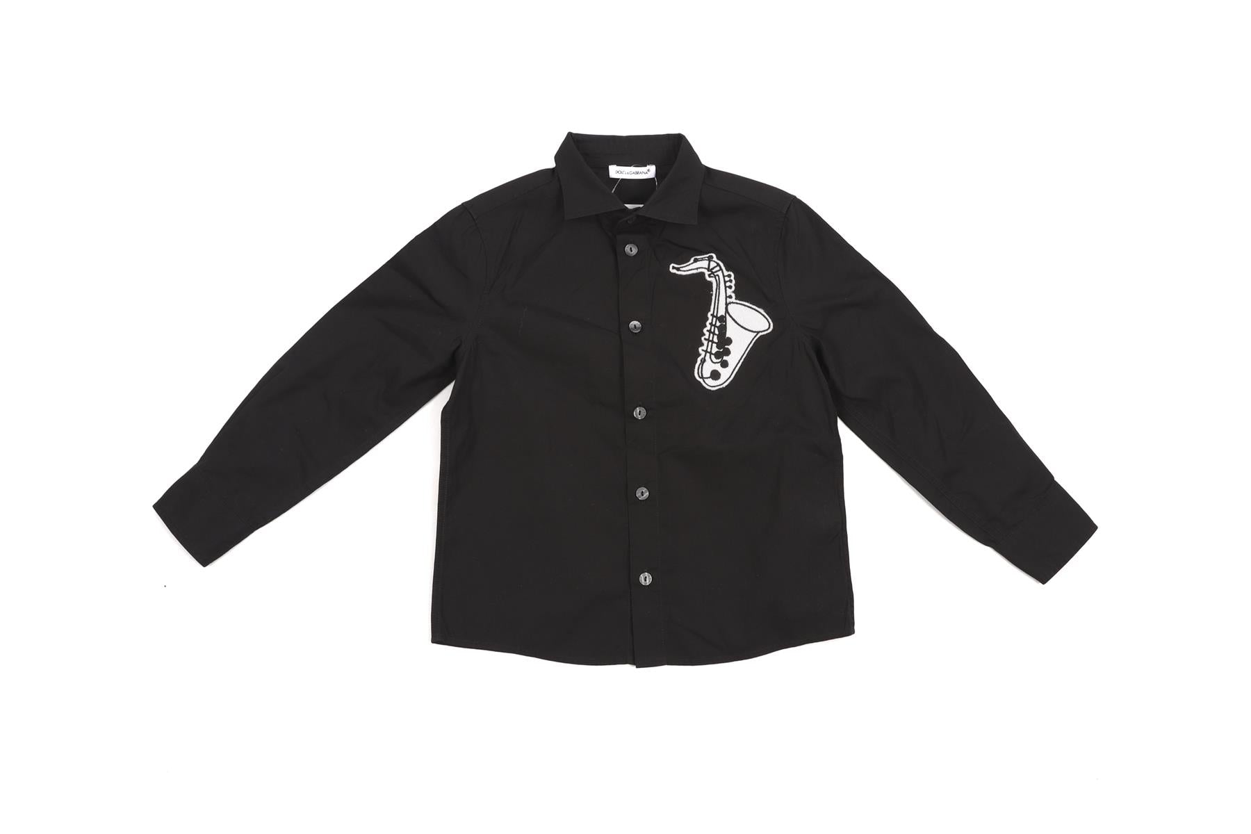 DOLCE & GABBANA BLACK KIDS BOYS SHIRT 3 YEARS