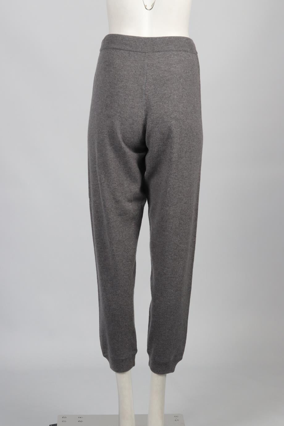 MONCLER WOOL AND CASHMERE BLEND TRACK PANTS XSMALL