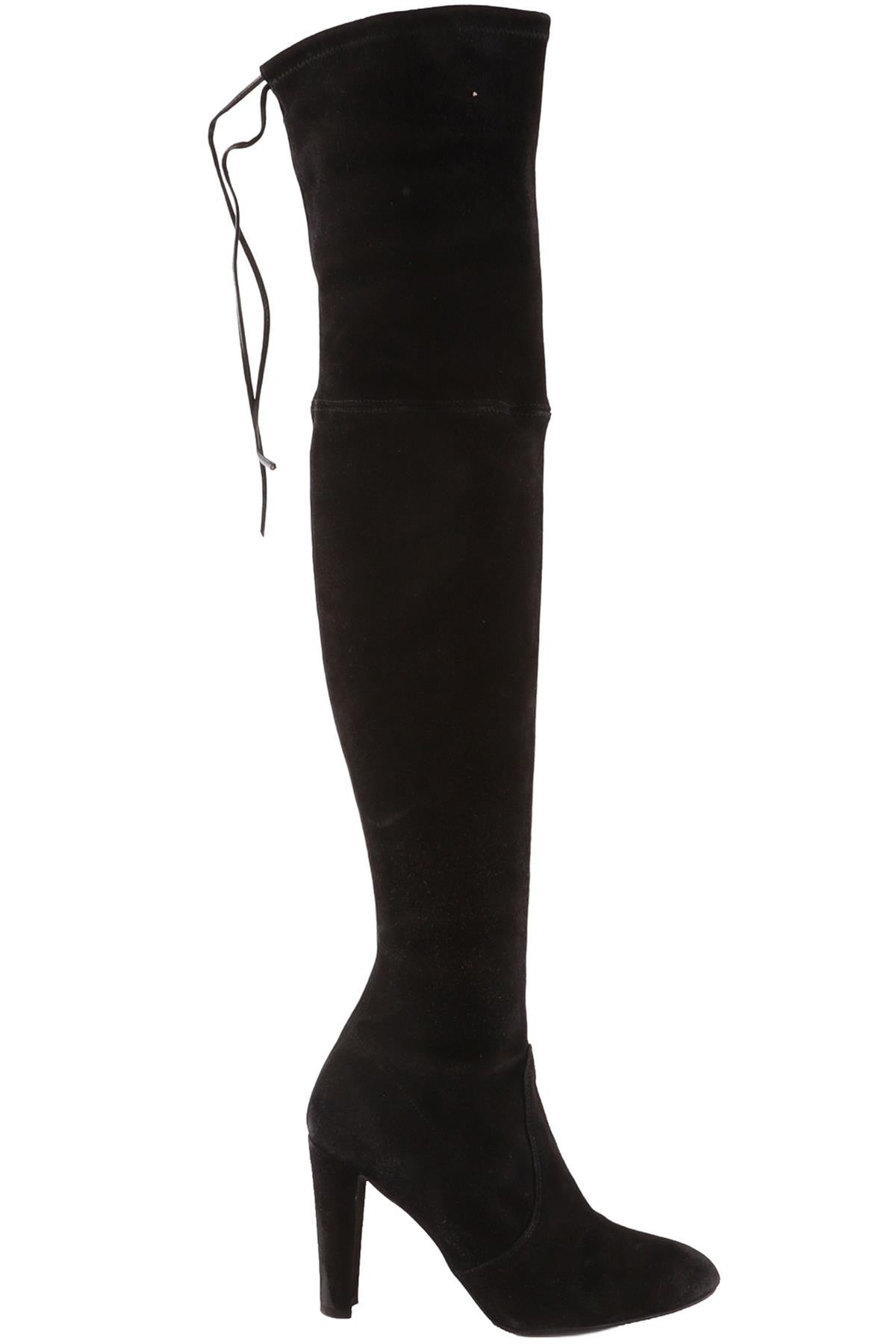 STUART WEITZMAN BLACK SUEDE OVER THE KNEE BOOTS EU 37.5 UK 4.5 US 7
