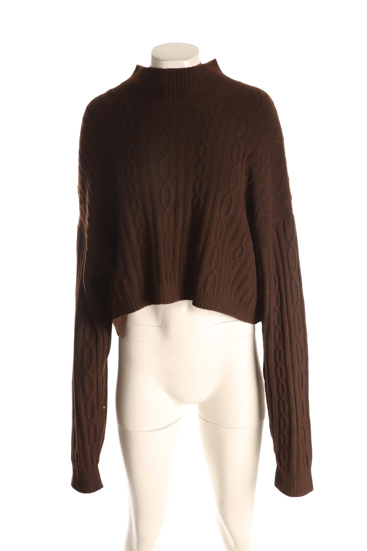 ALO YOGA BROWN WOOL SWEATER LARGE