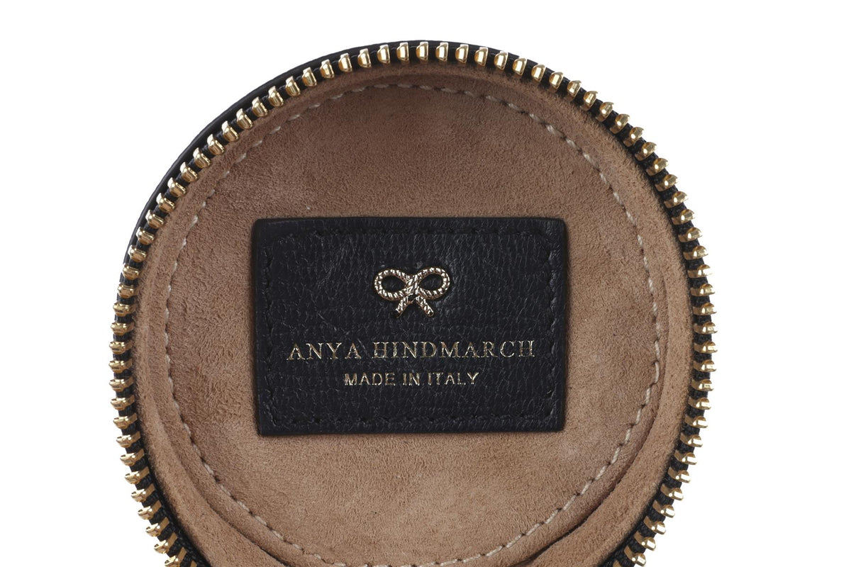 ANYA HINDMARCH MULTI POLO MINTS LEATHER CLUTCH