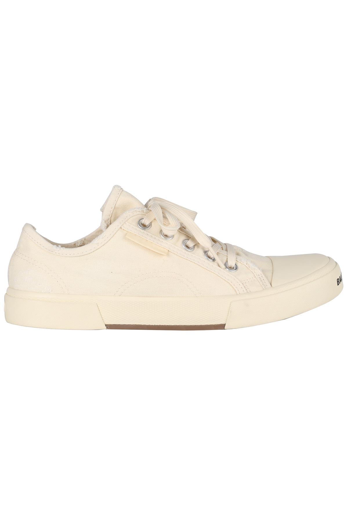 BALENCIAGA ECRU PARIS CANVAS SNEAKERS EU 40 UK 7 US 10