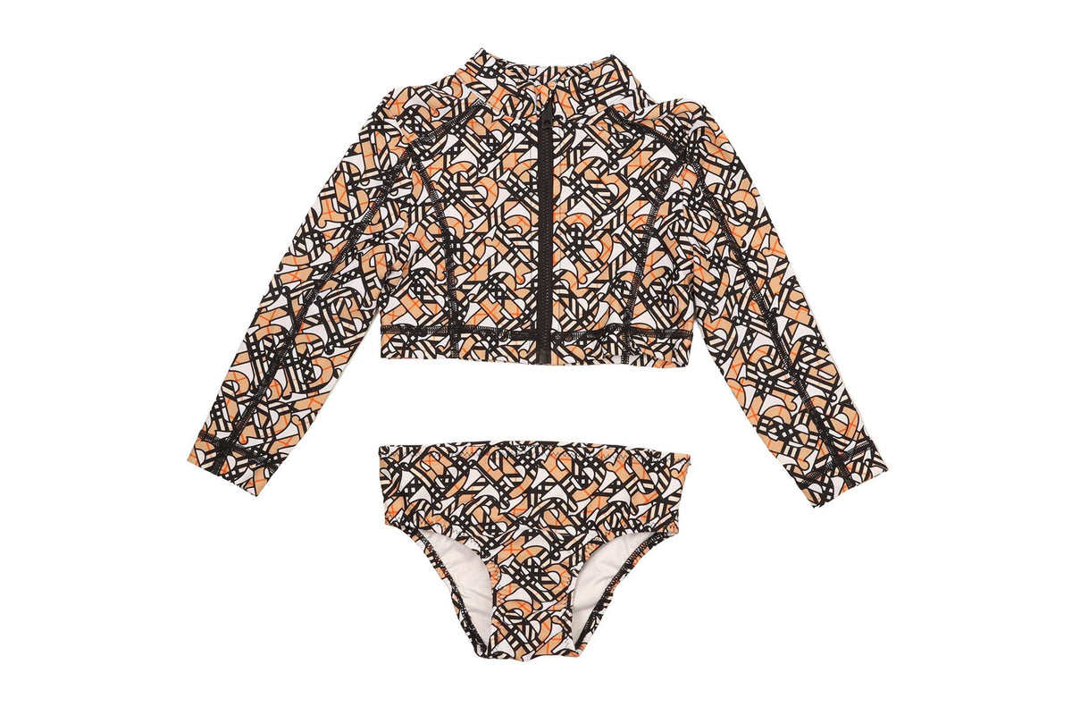 BURBERRY BROWN KIDS GIRLS BIKINI 3 YEARS