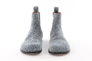 LOEWE BLUE CAMPO SUEDE ANKLE BOOTS EU 40 UK 7 US 10