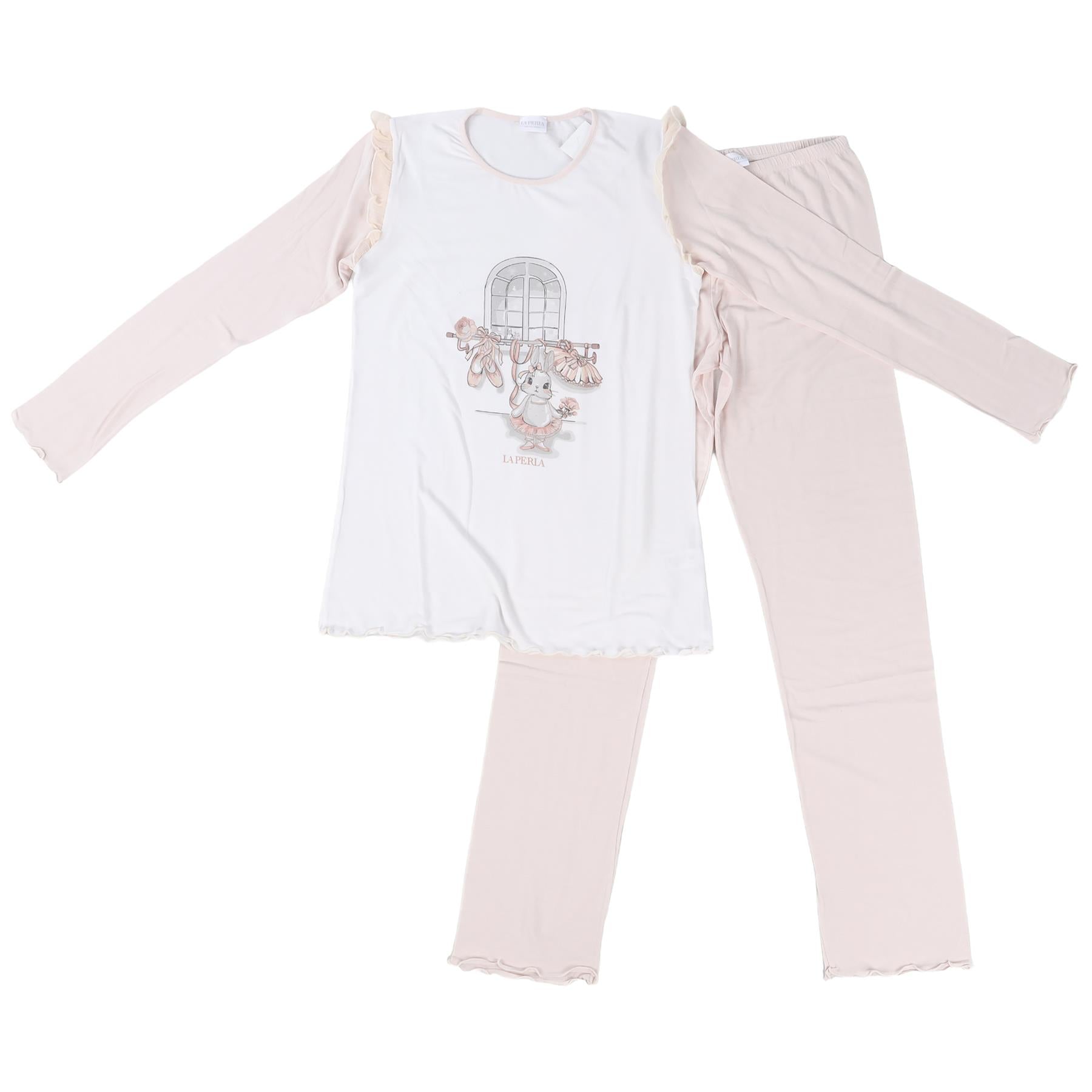 LA PERLA PINK KIDS GIRLS PYJAMA SET 12 YEARS