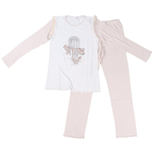 LA PERLA PINK KIDS GIRLS PYJAMA SET 12 YEARS