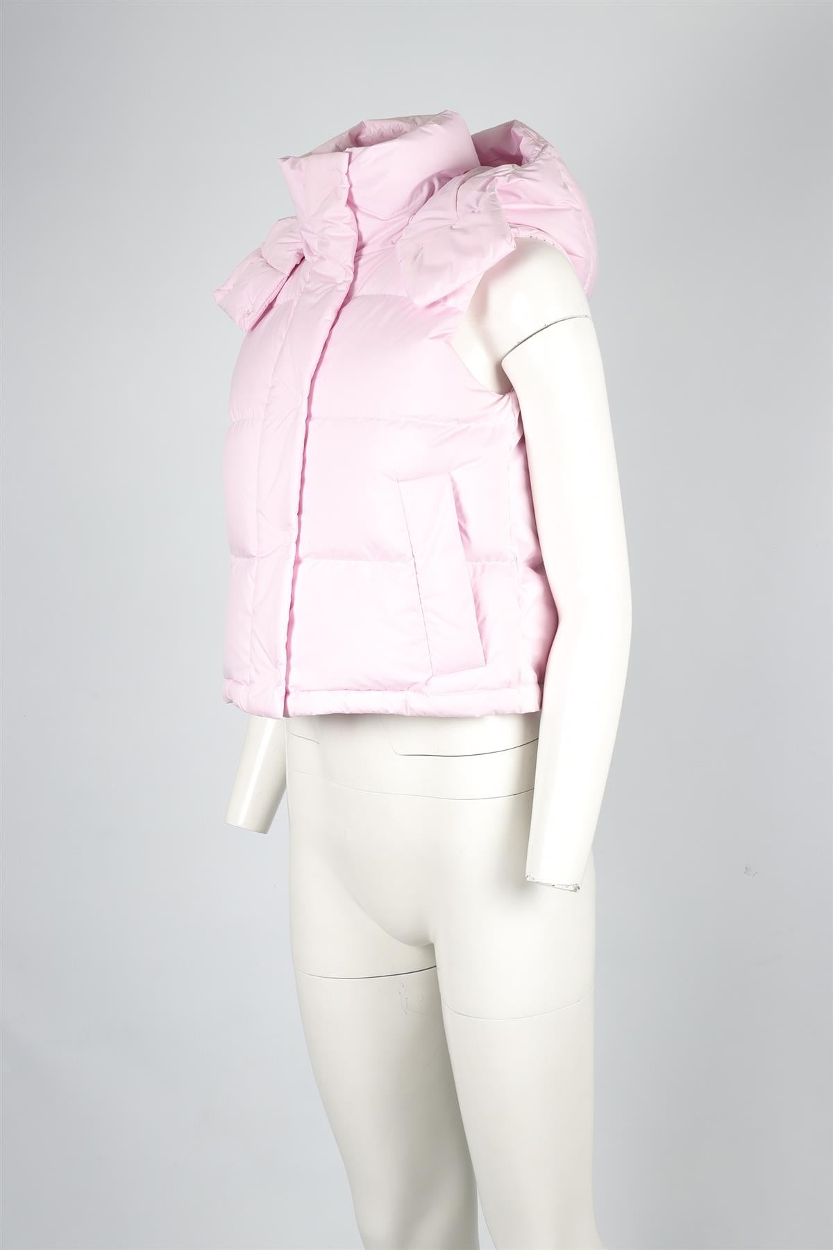 LULULEMON PINK PADDED GILET US 0 UK 4