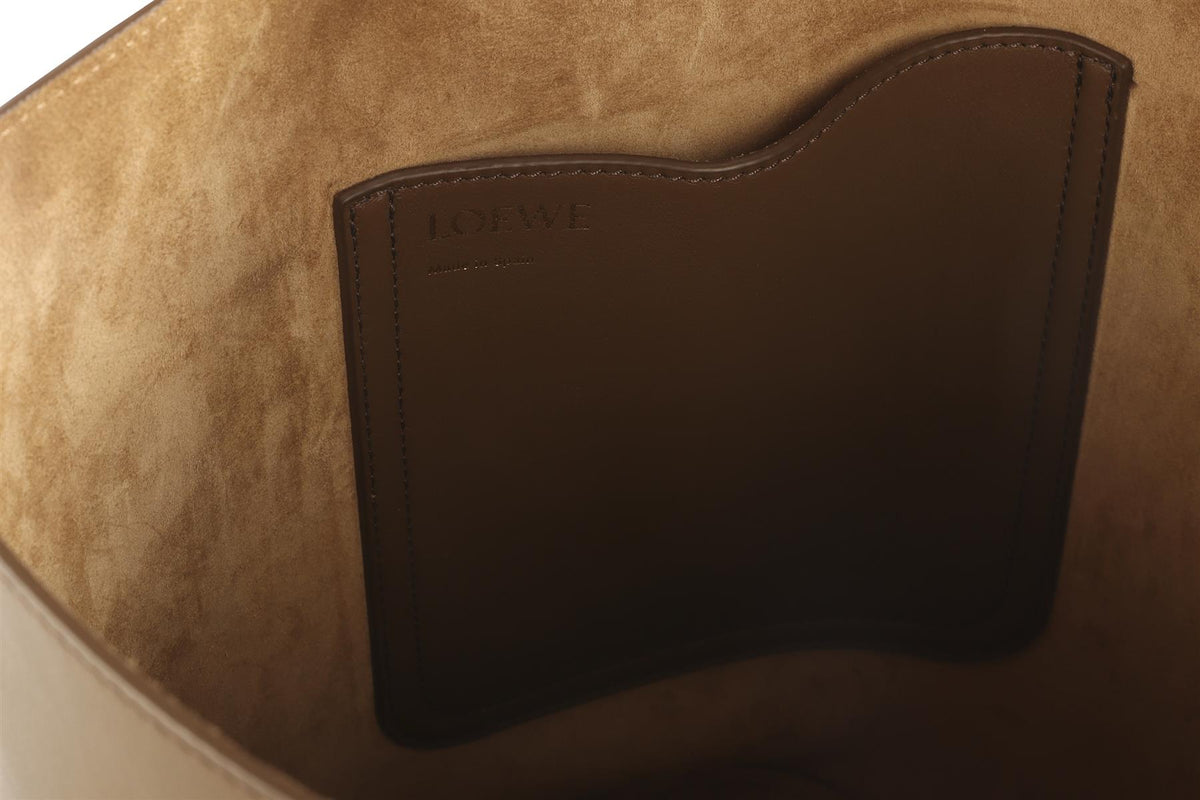 LOEWE BROWN PEBBLE MEDIUM LEATHER SHOULDER BAG