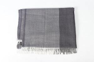 CHRISTIAN DIOR NAVY MEN'S WOOL SCARF