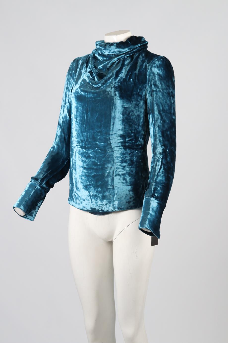MAISON MARGIELA VELVET TURTLENECK TOP IT 38 UK 6