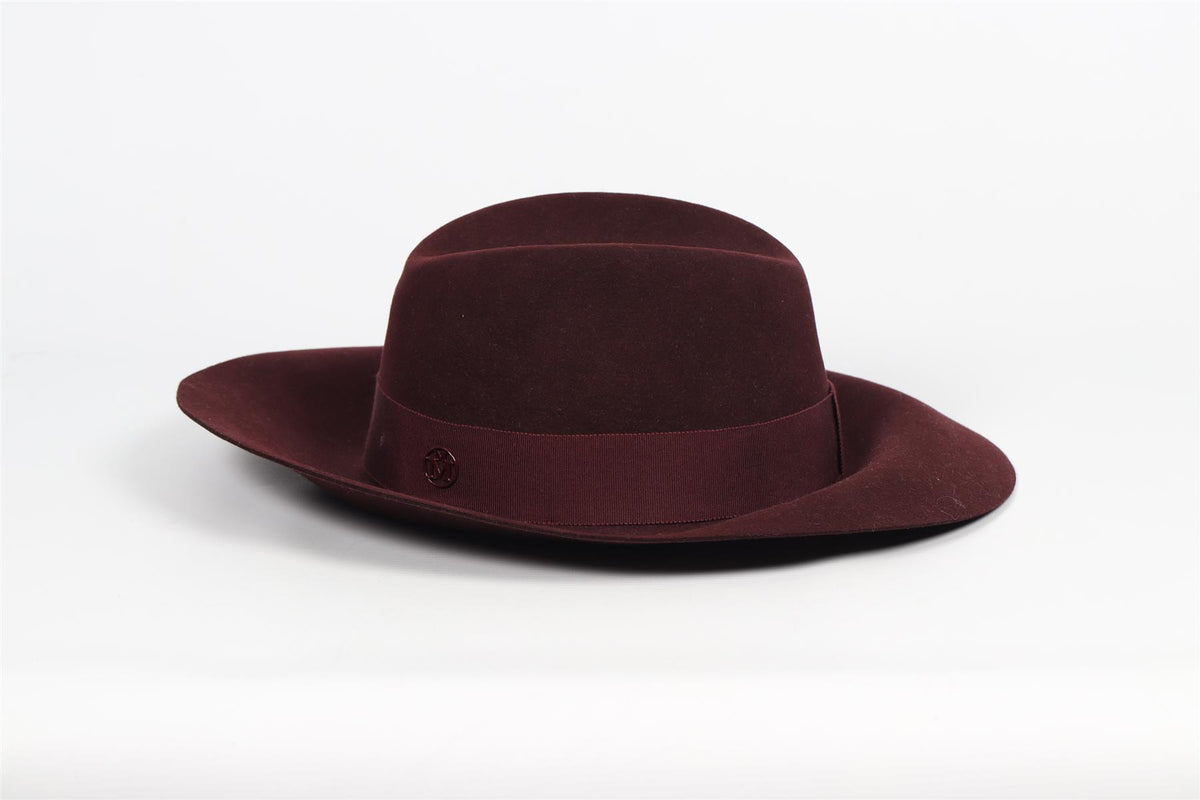 MAISON MICHEL FELT FEDORA LARGE