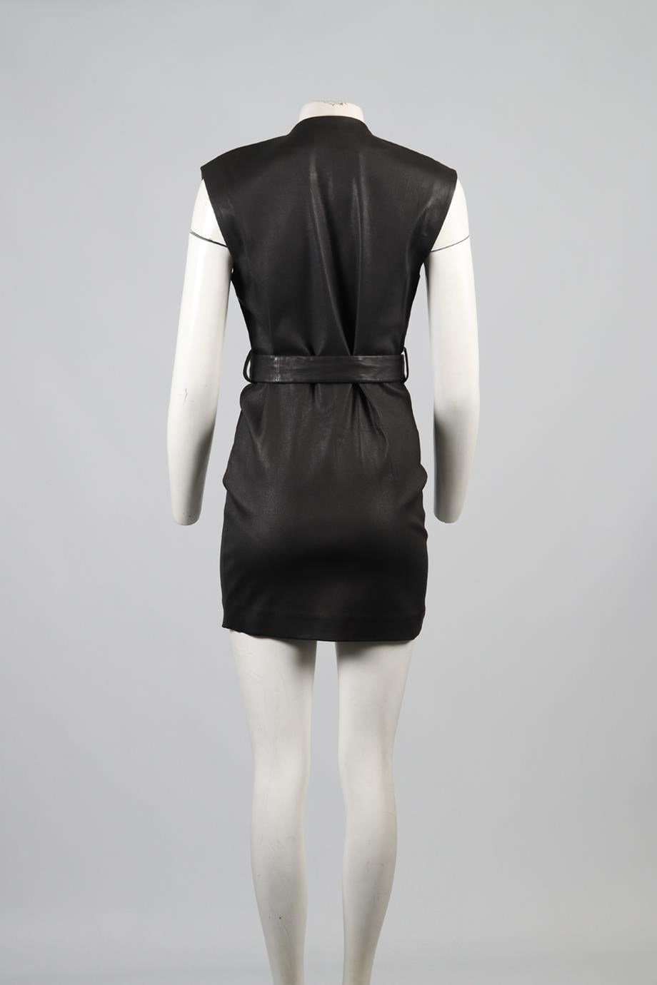 IRO LEATHER MINI DRESS FR 36 UK 8