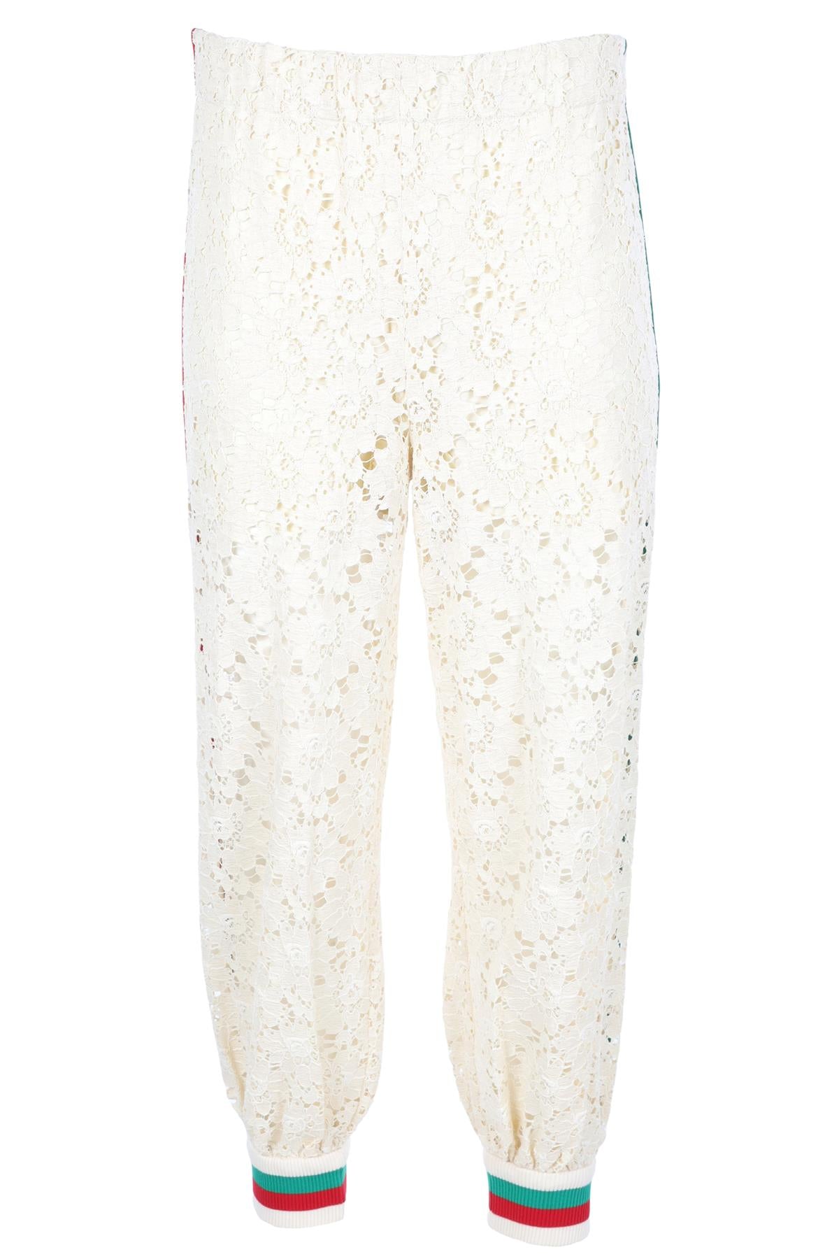GUCCI CREAM LACE PANTS IT 38 UK 6