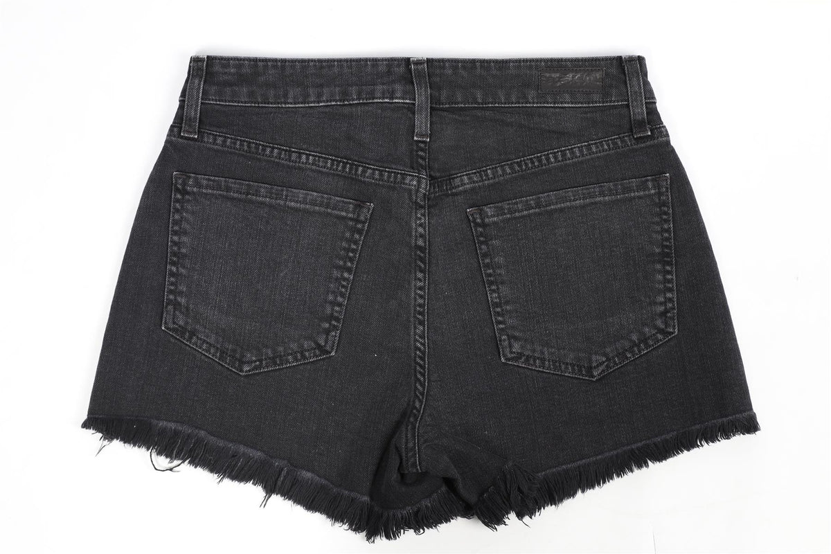LE JEAN HIGH RISE DENIM SHORTS W27 UK 8-10