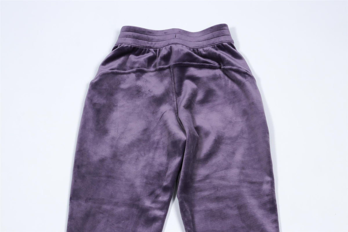 LULULEMON PURPLE VELVET PANTS XX-SMALL