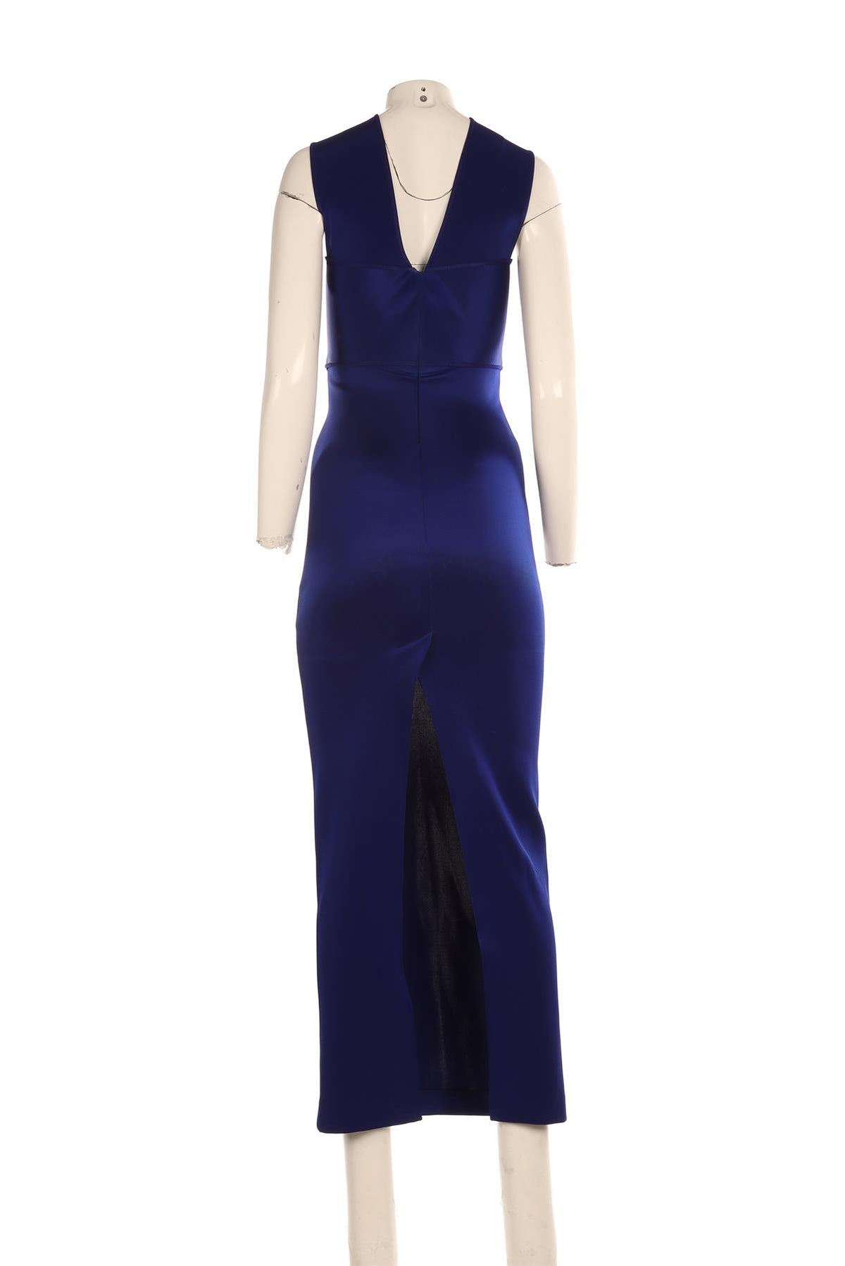 STELLA MCCARTNEY BLUE KNIT MAXI DRESS IT 36 UK 4