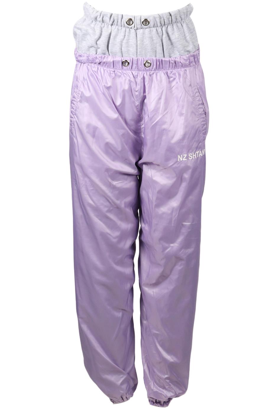 NATASHA ZINKO SHELL AND COTTON PANTS SMALL