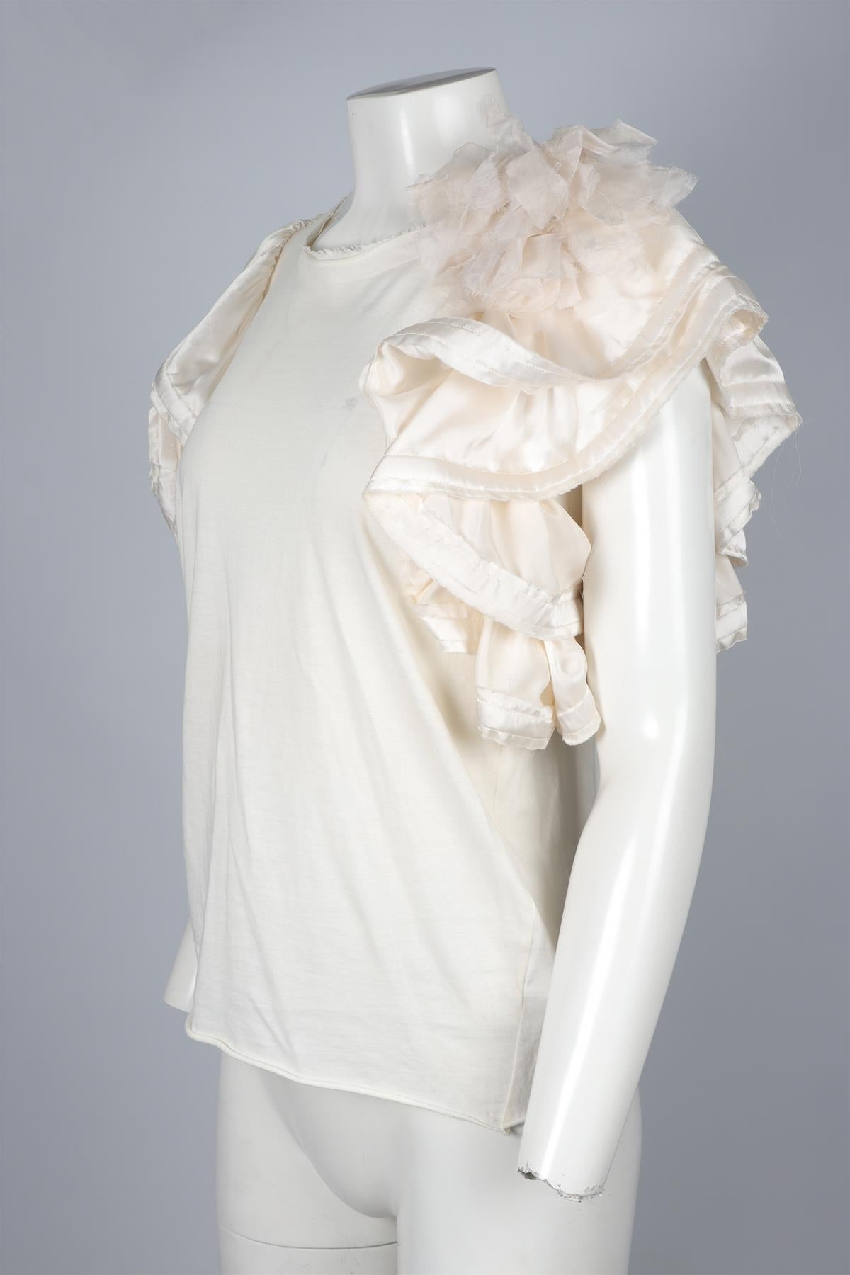 LANVIN WHITE COTTON TOP SMALL