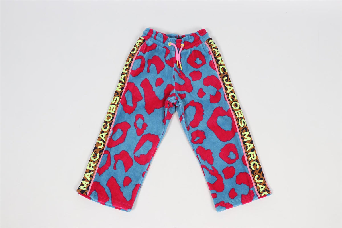 MARC JACOBS PINK AND BLUE KIDS GIRLS VELOUR JACKET AND PANTS SET 3-4 YEARS