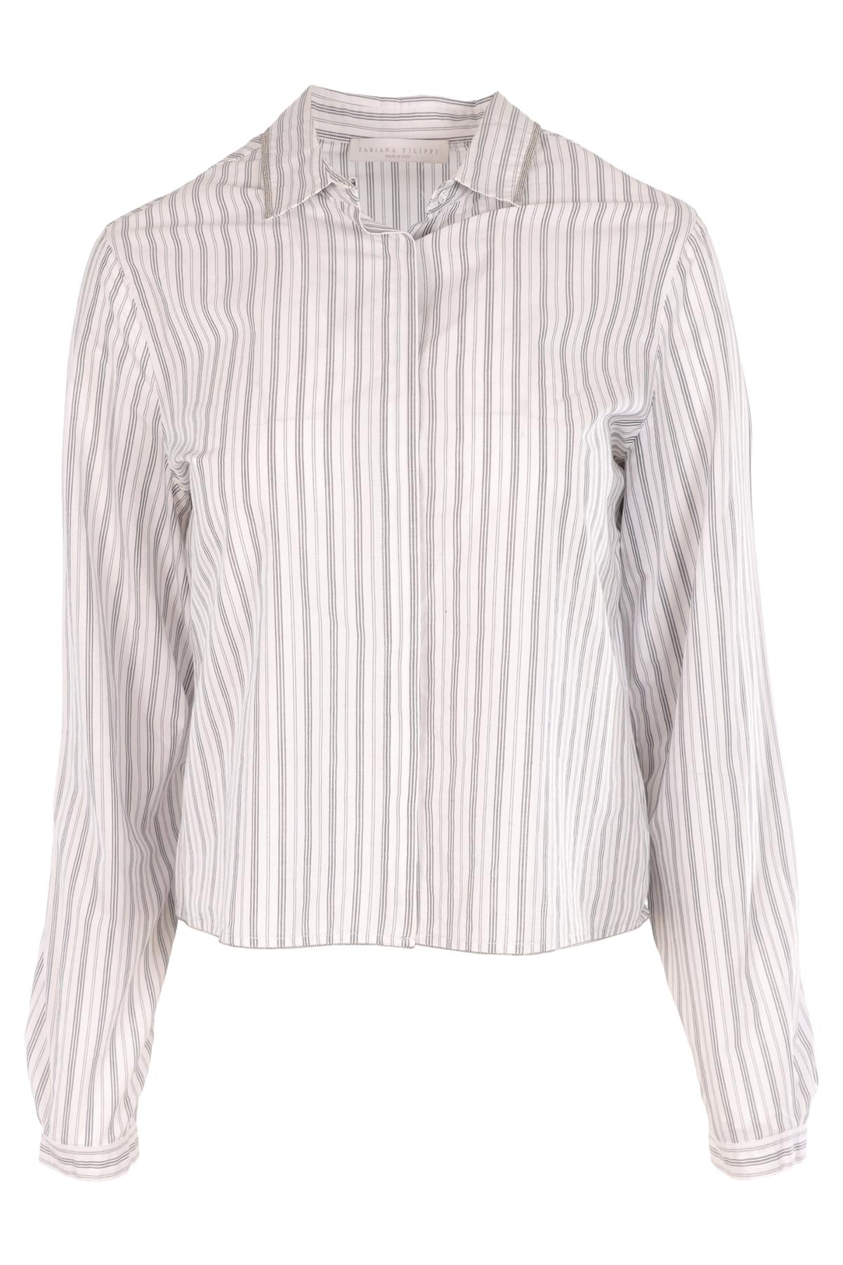FABIANA FILIPPI WHITE COTTON SHIRT IT 40 UK 8
